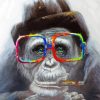 Monkey Wearing Glasses Paint By Numbers