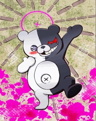 Monokuma Bear Art Paint By Numbers