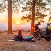 Motorcycle Camping Sunset Paint By Numbers