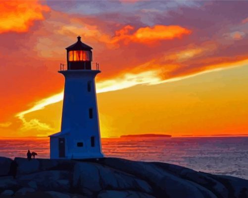 Nova Scotia Sunset Paint By Numbers