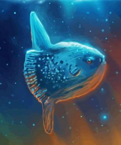 Ocean Sunfish Art Paint By Numbers