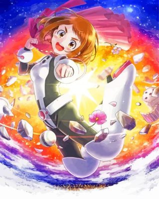 Ochako Uraraka Art Paint By Numbers