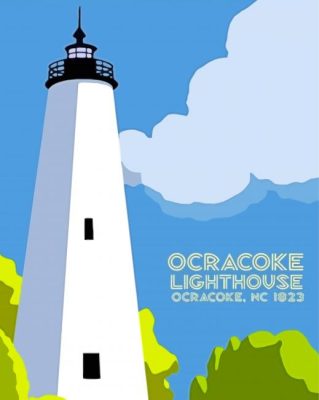 Ocracoke Lighthouse Paint By Numbers