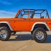 Orange Ford Bronco Car Paint By Numbers