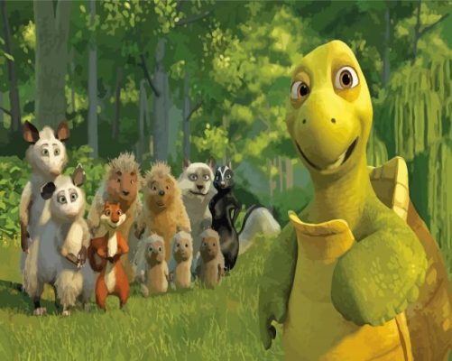 Over The Hedge Animated Movie Characters Paint By Numbers