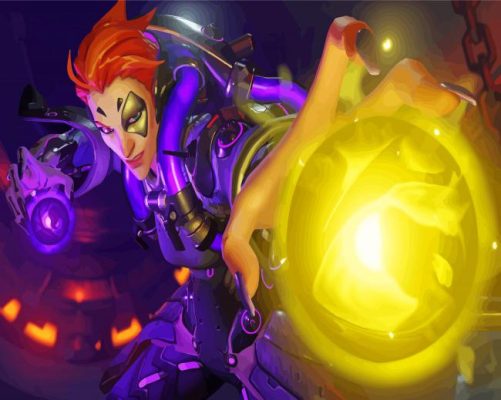 Overwatch Moira Paint By Numbers