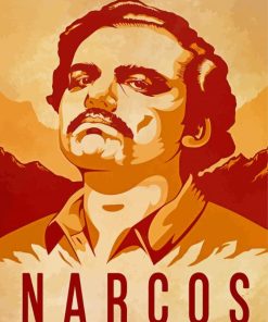 Pablo Escobar Narcos Poster Paint By Numbers