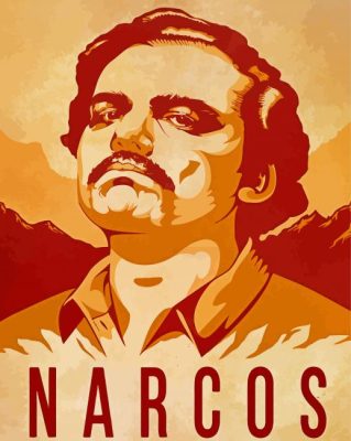 Pablo Escobar Narcos Poster Paint By Numbers