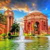 Palace Of Fine Arts California San Francisco Paint By Numbers