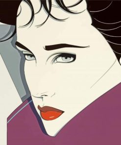 Patrick Nagel Girl Illustration Paint By Numbers