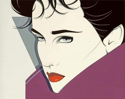 Patrick Nagel Girl Illustration Paint By Numbers