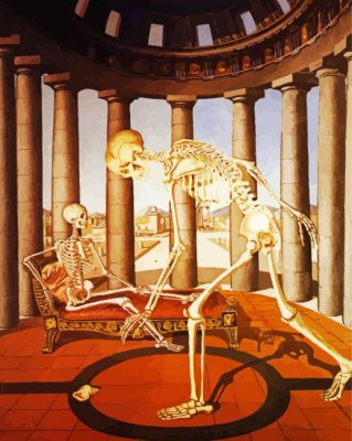 Paul Delvaux The Skeleton Has The Shell Paint By Numbers