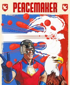 Peacemaker Poster Illustration Paint By Numbers