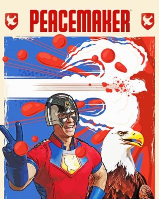 Peacemaker Poster Illustration Paint By Numbers