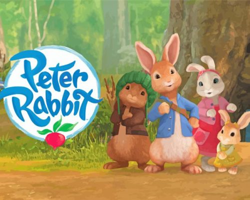 Peter Rabbit Poster Paint By Numbers