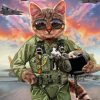 Pilot Cat Paint By Numbers