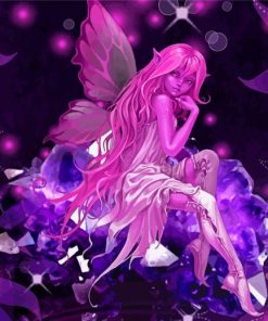 Pink Fairy Elf Paint By Numbers