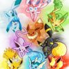 Pokémon Go Eevee Evolutions Paint By Numbers