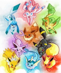 Pokémon Go Eevee Evolutions Paint By Numbers