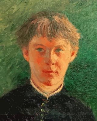 Portrait D Un Ecolier By Caillebotte Paint By Numbers