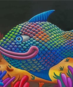 Rainbow Fish Paint By Numbers