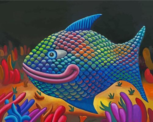 Rainbow Fish Paint By Numbers