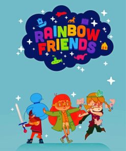 Rainbow Friends Poster Paint By Numbers