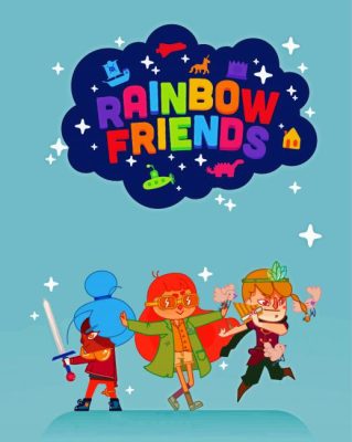 Rainbow Friends Poster Paint By Numbers