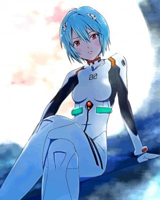 Rei Ayanami Evangelion Paint By Numbers