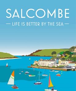 Salcombe Poster Paint By Numbers