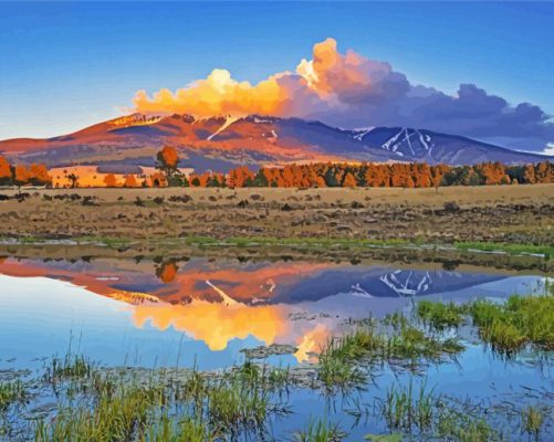 San Francisco Peaks Landscape Paint By Numbers