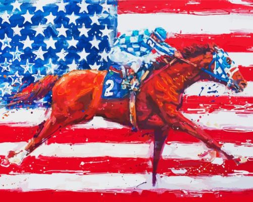 Secretariat Art Paint By Numbers