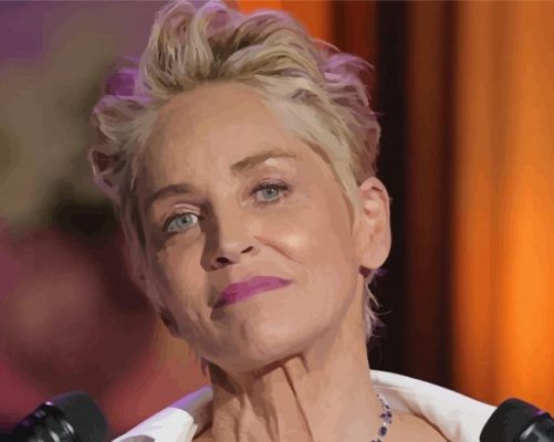 Sharon Stone Paint By Numbers