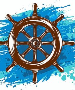 Ship Wheel Art Paint By Numbers