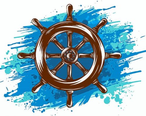 Ship Wheel Art Paint By Numbers