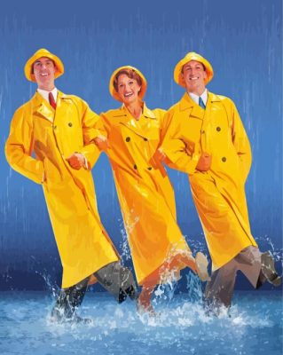 Singin' In The Rain Characters Paint By Numbers