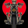Skull And Motorcycle Paint By Numbers