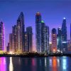 Dubai Skyline At Night Paint By Numbers