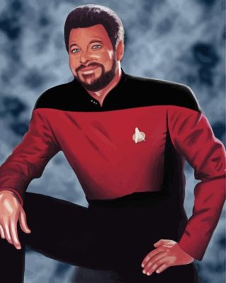 Star Trek Commander Riker Paint By Numbers