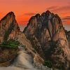 Sunset At Yellow Mountain China Paint By Numbers