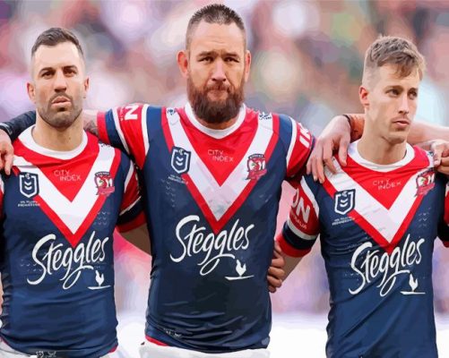 Sydney Roosters Players Paint By Numbers