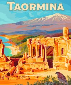Taormina Poster Paint By Numbers