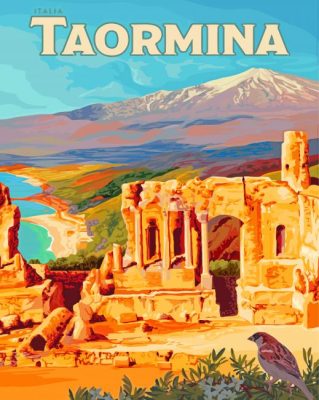 Taormina Poster Paint By Numbers