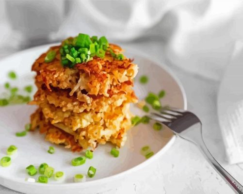 Tasty Hash Browns Paint By Numbers