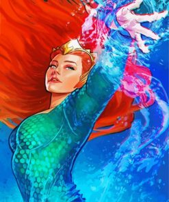 The Aqua Girl Paint By Numbers
