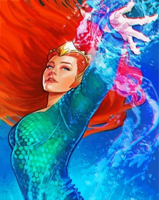 The Aqua Girl Paint By Numbers