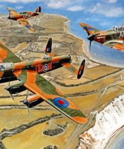 The Battle Of Britain Military Aircraft Paint By Numbers