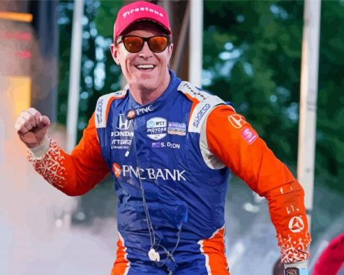 The Driver Scott Dixon Paint By Numbers