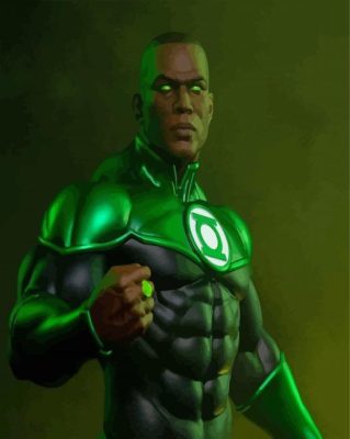 The Green Lantern Paint By Numbers