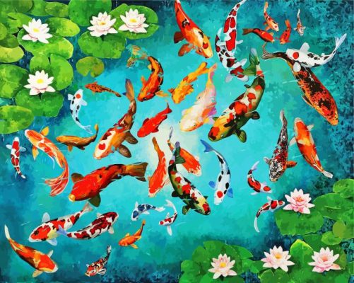 The Koi Fish Paint By Numbers